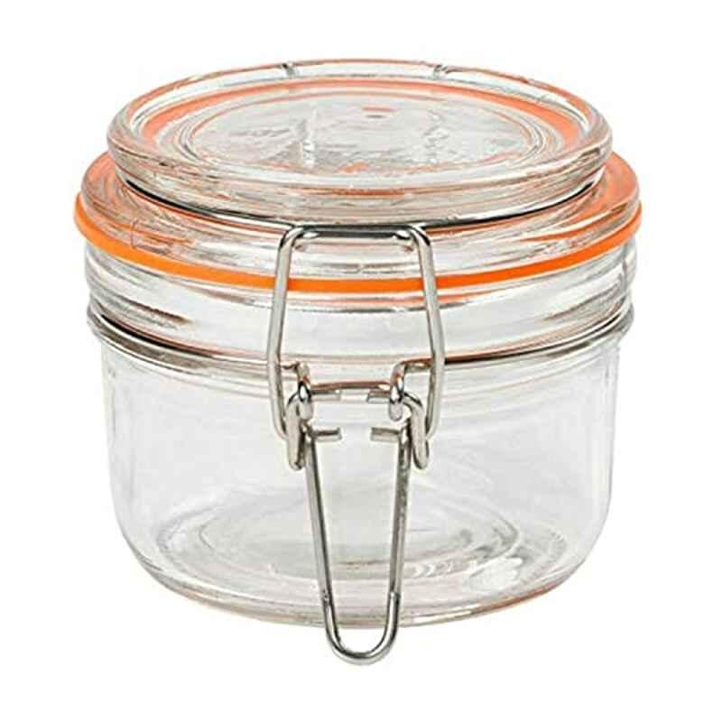Tala 150ml Glass & Silicone Clear Clip Top Silicone Lid Lever Arm Terrine Jar