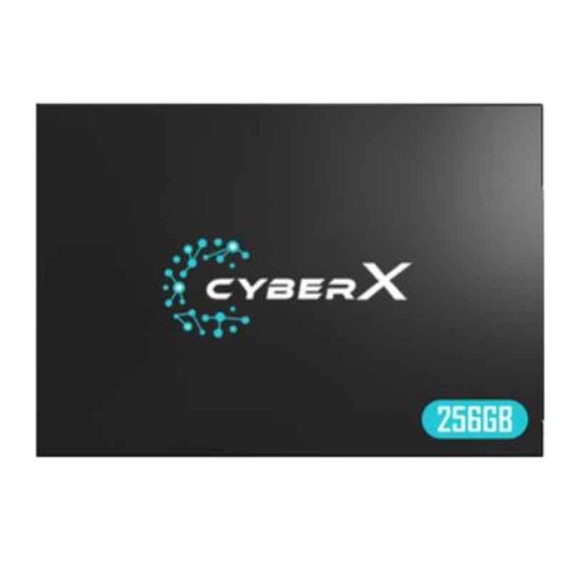 Cyber X 256GB 2.5 inch Black SATA lll Internal Solid State Drive, CY10-256G