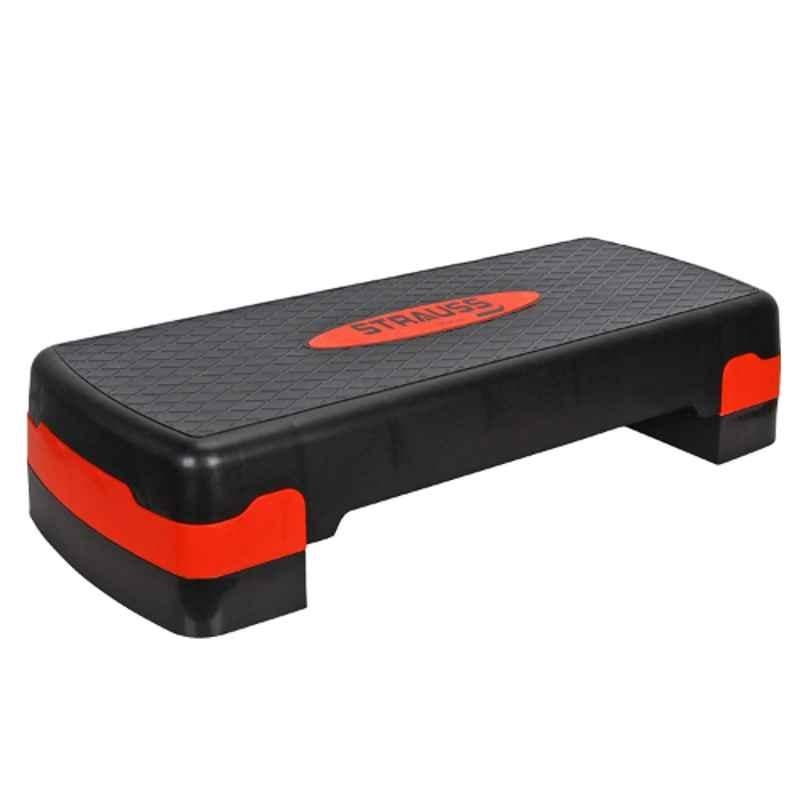 Strauss 30.5x11.4x3.9 inch Plastic Red Aerobic Stepper, ST-1339