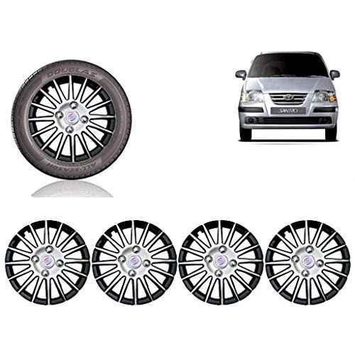Buy Auto Pearl 4 Pcs 13 inch ABS Black & Grey Car Wheel Cover Set