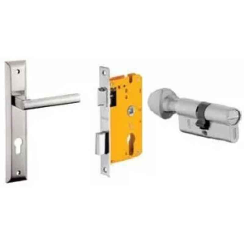 Dorset ML Series Cara 70mm Stainless Steel Patina Finish Door Handle Lock Set with Coin & Knob, ML CAR (Pack of 4)