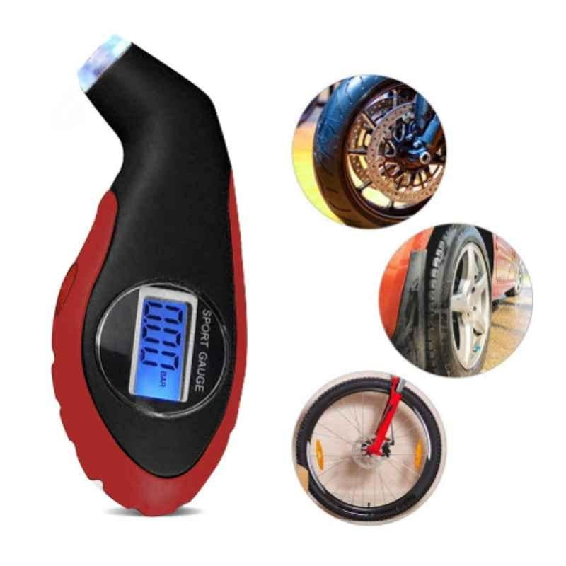 AllExtreme EXCTAP1 0-150 PSI Mini Digital Tyre Air Pressure Tester Gauge with LCD Backlight Display