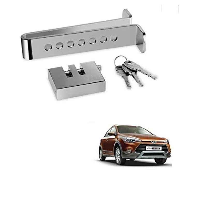 Kozdiko Stainless Steel Clutch & Brake Pedal Throttle Adjustable Anti Theft Car Lock for Hyundai i20 Active