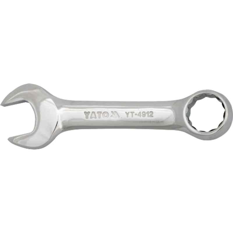 Yato 10 Pcs 12x108mm CrV Stubby Combination Spanner Set, YT-4905