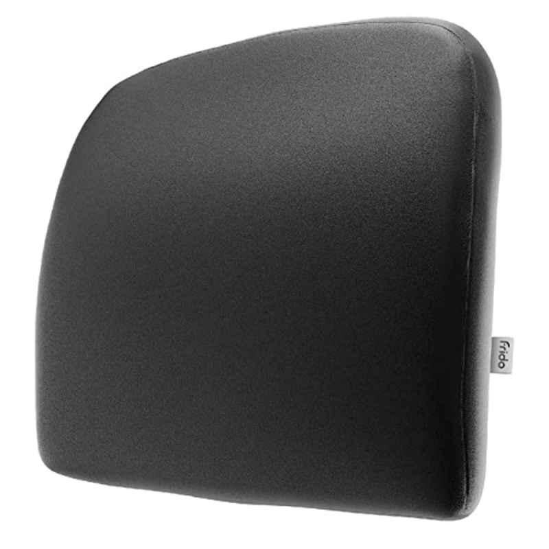 Frido SLC01-N Memory Foam Black Slim Lumbar Cushion, FR-SLC-B1