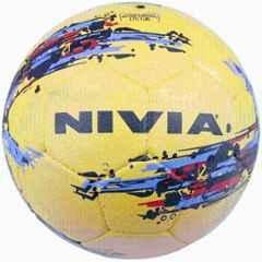 Nivia Storm Football with Double Action Pump, Size: 5 (Pack of 2)