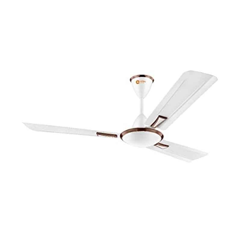 Orient Adena Prime 75W 320rpm White Decorative BEE Star Rated Ceiling Fan with 2 Years Warranty, 2134831311011, Sweep: 1200 mm