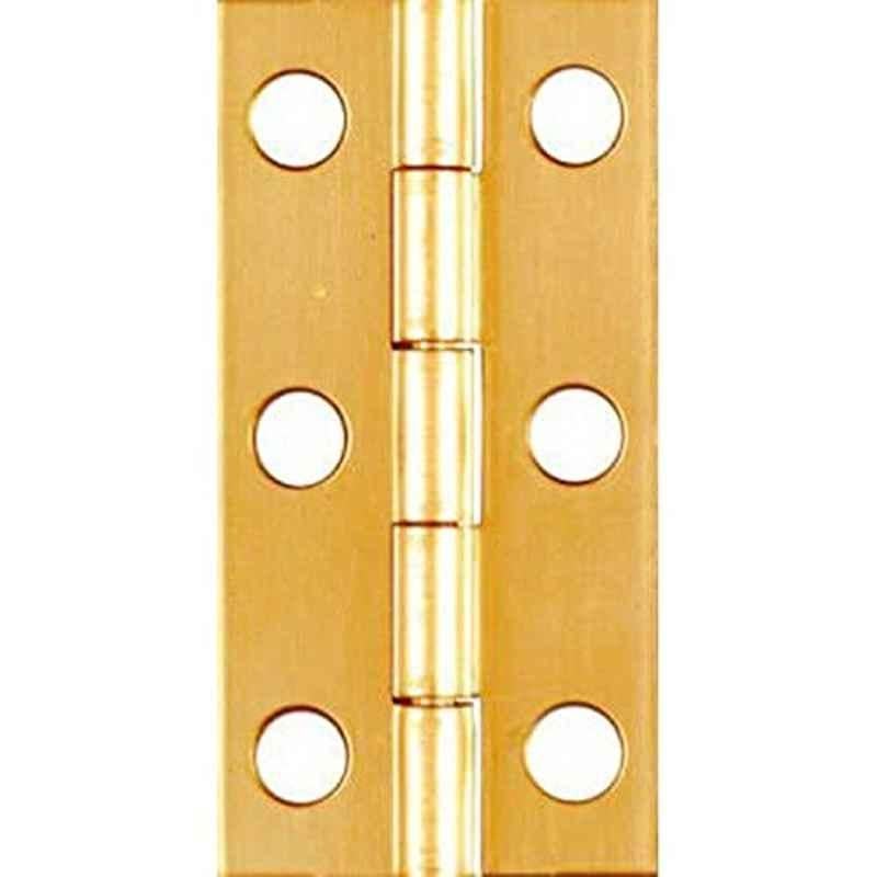 National 2x1 inch Brass Door Hinge, N211-235 (Pack of 2)