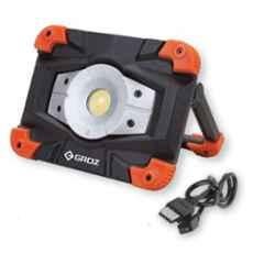 Groz 10W IP54 COB Rechargeable Worklight, LED/550