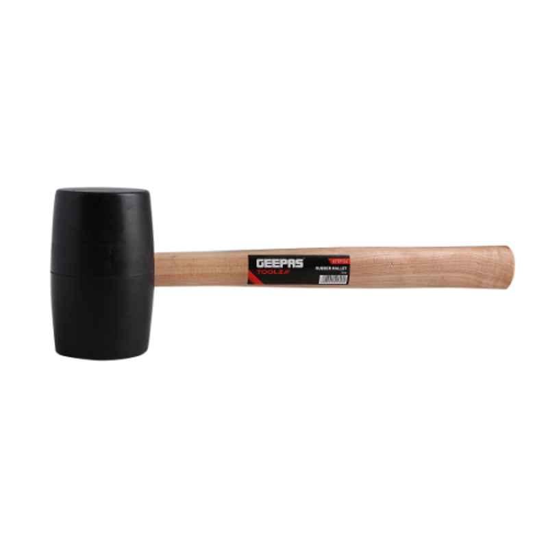 Geepas GT59126 24 Oz Rubber Mallet Hammer with Wooden Handle