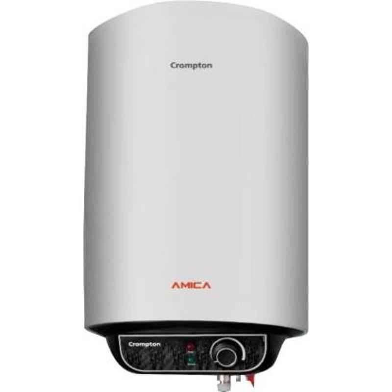 Buy Crompton Amica 25L Black u0026 White Storage Water Geyser, ASWH-2025-BFS  Online At Price ₹8789