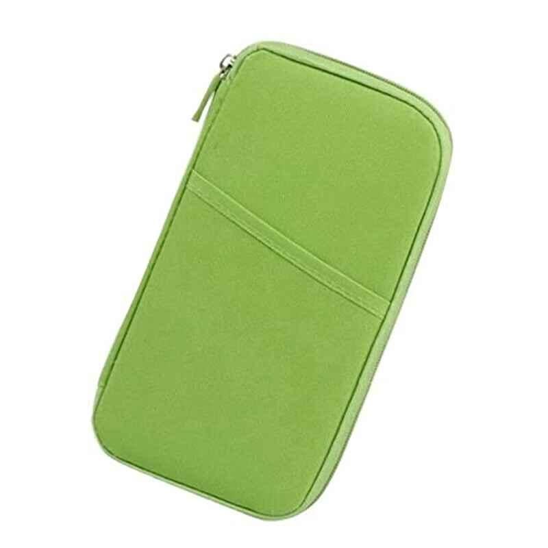 Rubik 25x13x2cm Green Multi Pocket Passport Wallet