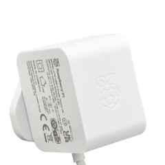 Raspberry Pi 5 27W White USB-C Power Adapter, TIFPS0445