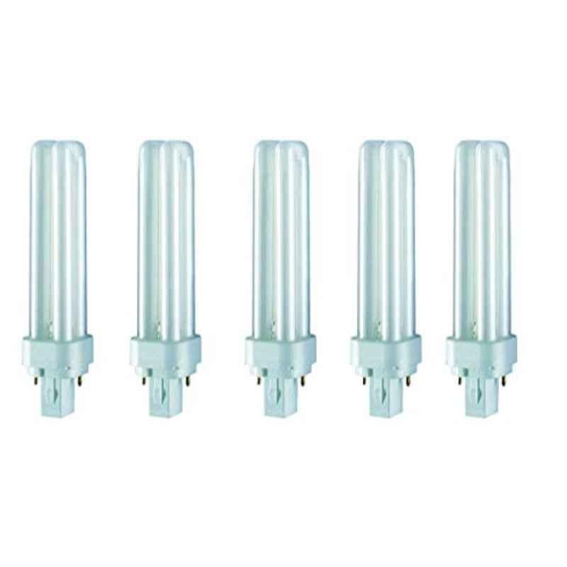 Osram Dulux D 18W 2 Pin Cool White 4000K G24D-2 Fluorescent Decorative Lamp (Pack of 5)