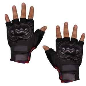 AllExtreme EXO2FG11 Green Probiker Motorcycle Half Finger Riding Gloves for Bike Racing & for Men & Women, Size: XL