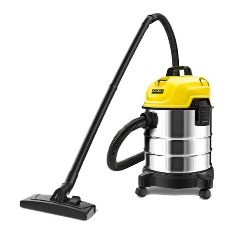 Karcher 200W Stainless Steel Wet & Dry Vacuum Cleaner, WD1S
