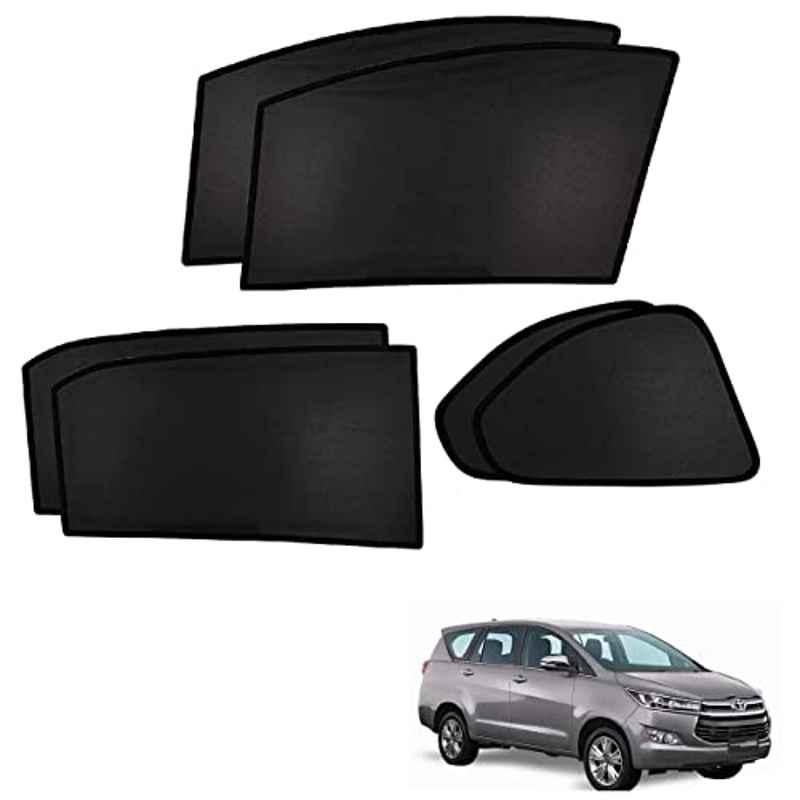 Kozdiko 6 Pcs Custom Fit Non Magnetic Curtains Mesh Car Sun Shade Set for Toyota Innova Crysta