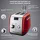 KitchenAid 240W Empire Red Pop Up Toaster, 80172