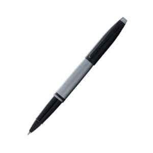 Cross Calais Black Ink Matte Gray Lacquer Finish Roller Ball Pen with 1 Pc Black Gel Ink Refill Set, AT0115-26