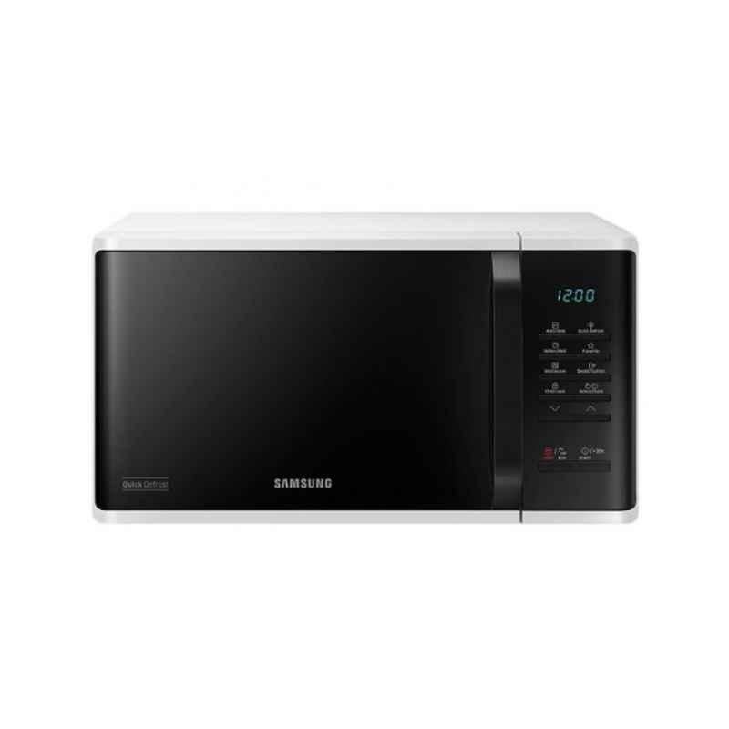 Samsung 1150W 23L White Solo Microwave Oven with Quick Defrost, MS23K3513AW