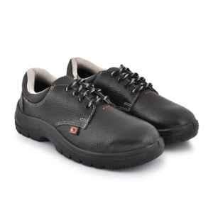 Dyke Prime + SD Leather Steel Toe Black Work Safety Shoes, Size: 6