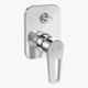 Kerovit Chime Silver Chrome Finish Single Lever 2 Inlet High Flow Diverter Trims, KB911037