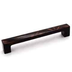 RAB 160mm Acrylic D Copper Finish Drawer Pull Handle, 104 (Pack of 3)