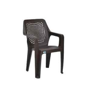 Nilkamal Trendy Plastic Brown Outdoor Chair