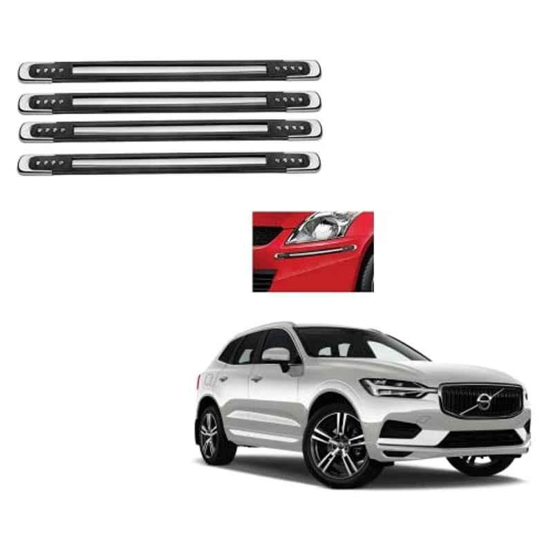 Kozdiko 4 Pcs Black Designer Car Bumper Protector Guard Set for Volvo XC60