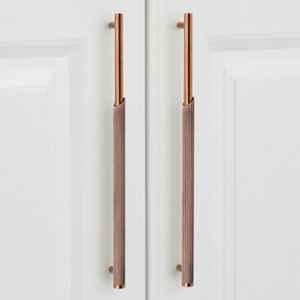 Plantex Stainless Steel & Aluminium Rose Gold Cabinet Handle/288mm Wardrobe Handle for Home/Cupboard Door Pull-Push Handles for Office (Pack of 2)