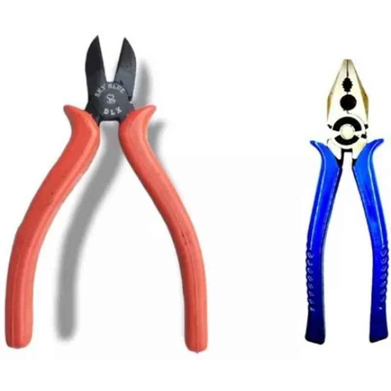 Sky Blue 2 Pcs 7.8 inch Groove Plier Combo, SBE_PLIER_COMBO_MOD_00845