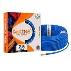 CabONE 2.5 Sqmm Blue FR PVC Multi Strand Electrical Wire, CabONE021, Length: 90m