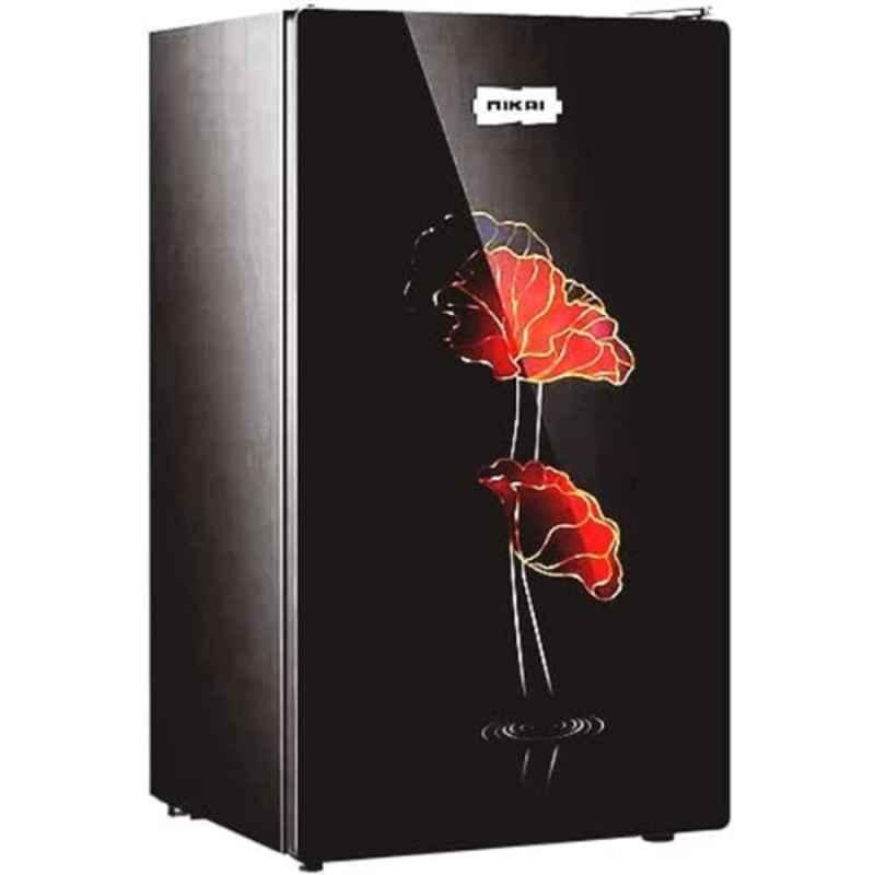 Nikai 140L Black Single Door Refrigerator
