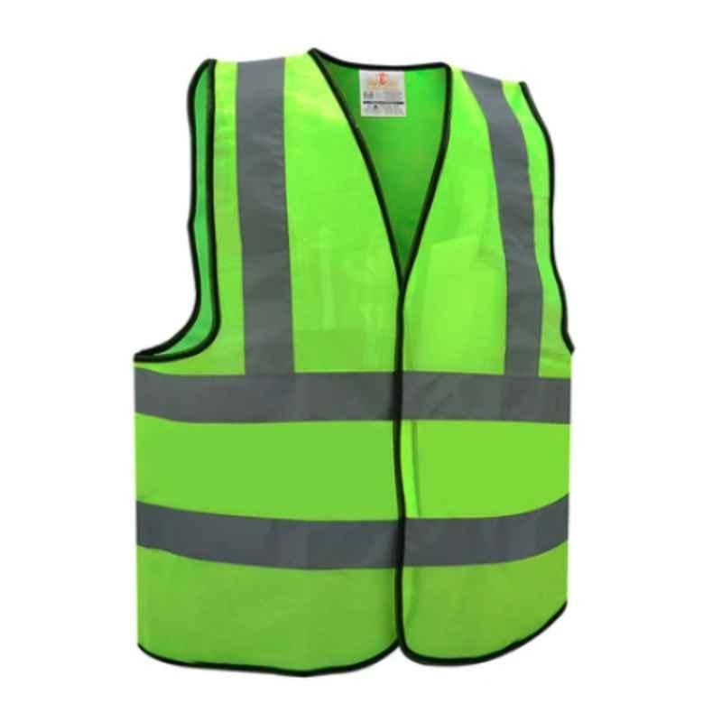 Empiral E108083301 Yellow Polyester High Visibility Fabric Type Safety Vest, Size: 4Xl
