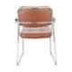Da Urban Homy Brown Fabric & Foam Medium Back Study Chair with Arms (Pack of 2)