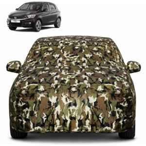Allextreme Polyester Multicolour Camouflage Car Body Cover with Mirror Pocket for Tata Tiago All Model & Years (2016-2025), PV_VLSV04