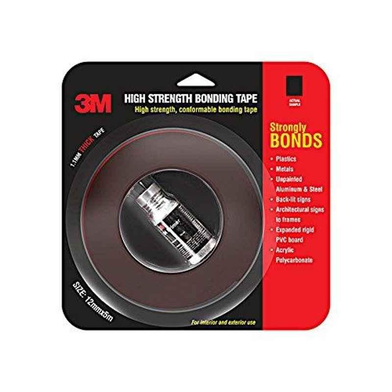 3M 1.2cmx5m Black High Strength Adhesion Promoter Bonding Tape with 10ml Adhesion Promoter