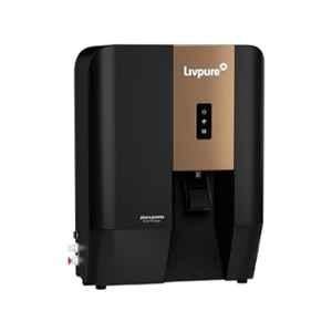 Livpure 7 Litre 40W RO+UV+UF+Copper+Alkaline+Mineralizer 10 Stage Black Water Purifier, ALLURA PREMIA