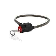 Bonus Deluxe Morris 22 inch Alloy Steel & PVC Black Cable Cycle Lock
