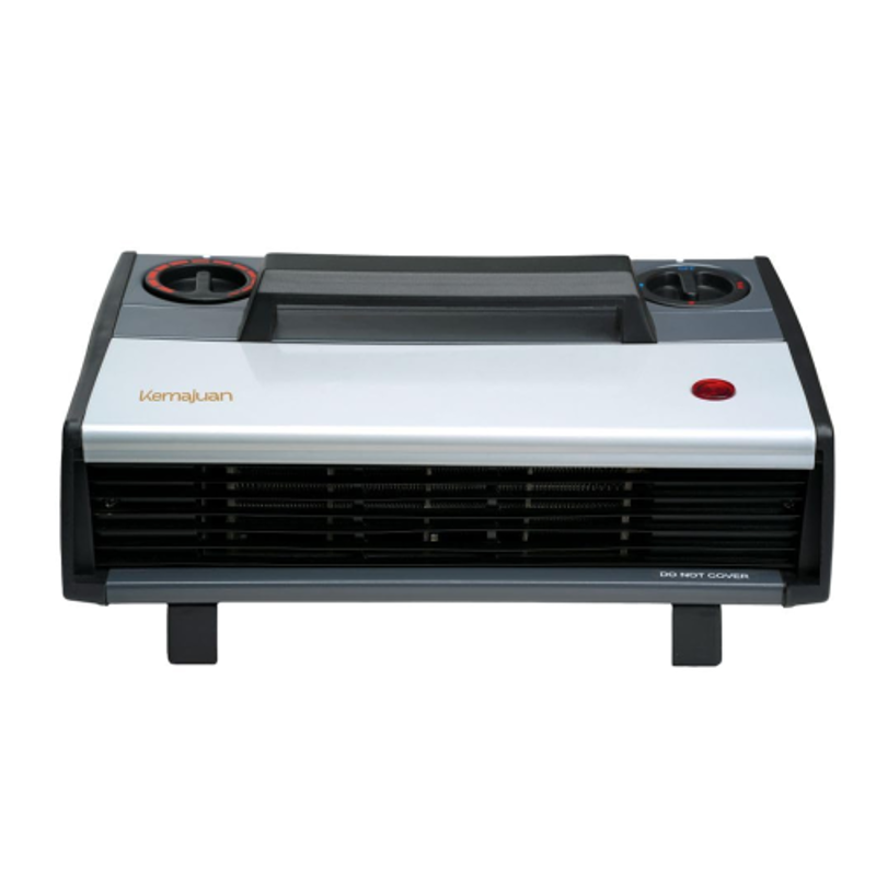 Kemajuan Heat Convector 2000W 8.7A Black & Silver Twin Turbo Design Room Heater & Convector Blower with 2 Speed & 1 Year Warranty, KHC0520