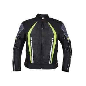 Biking Brotherhood Neon Cordura & Mesh Panel Voyager Jacket, Size: Medium