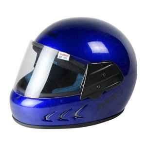 royal blue motorcycle helmet