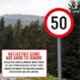 Ladwa 600mm Aluminium Red & White Circle Speed Limit Mandatory Retro Reflective Road Signage, LSI-MCSB-600mm-MP