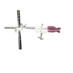 Labpro 304 Three Finger Clamp with 7inch Mild Steel Rod