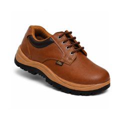 Allen Cooper 11102 Leather Steel Toe Tan Work Safety Shoes, Size: 7