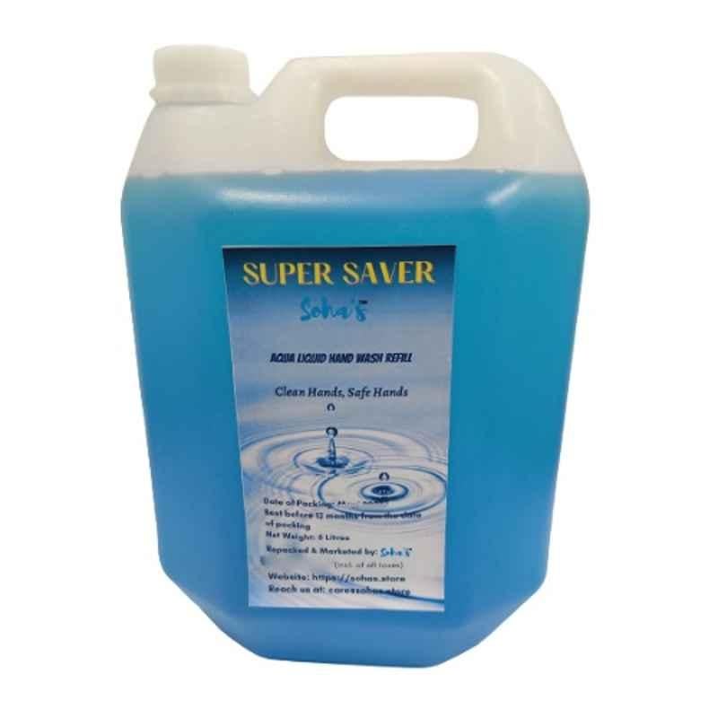 Sohas 5L Aqua Liquid Hand Wash Refill, SA-LHWR5L-AQ