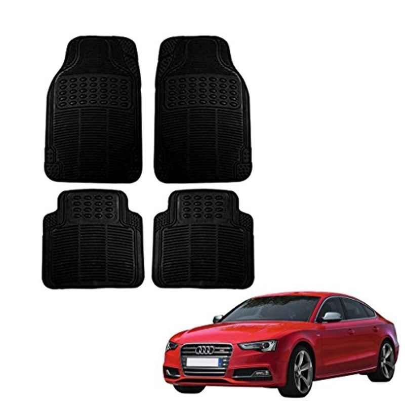 Kozdiko 4 Pcs Black Rubber Car Mat Set for Audi S5
