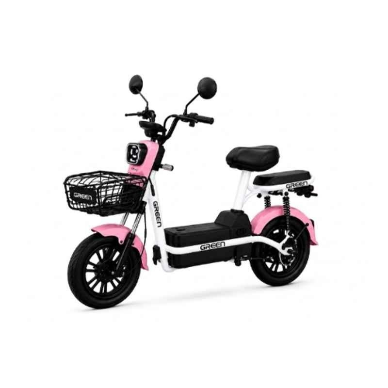 Green Spark 25kmph 250W 48V Pink Low Speed Electric Scooter with Portable Charger, Running Range: 40km in 1 Charge