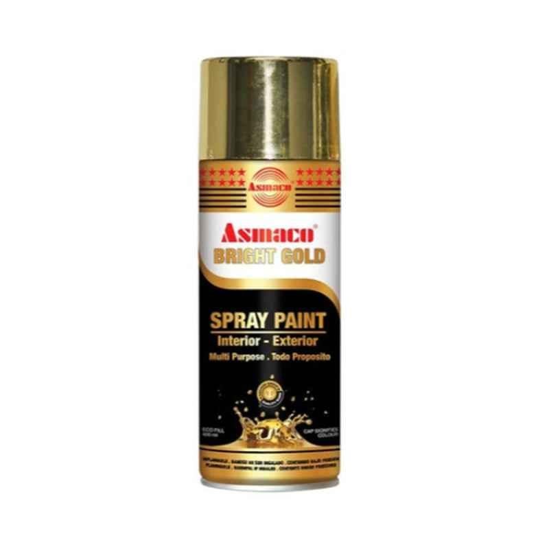 Asmaco 400ml Gold Quick Drying Smooth Finish High Gloss Spray Paint, 2724538496286