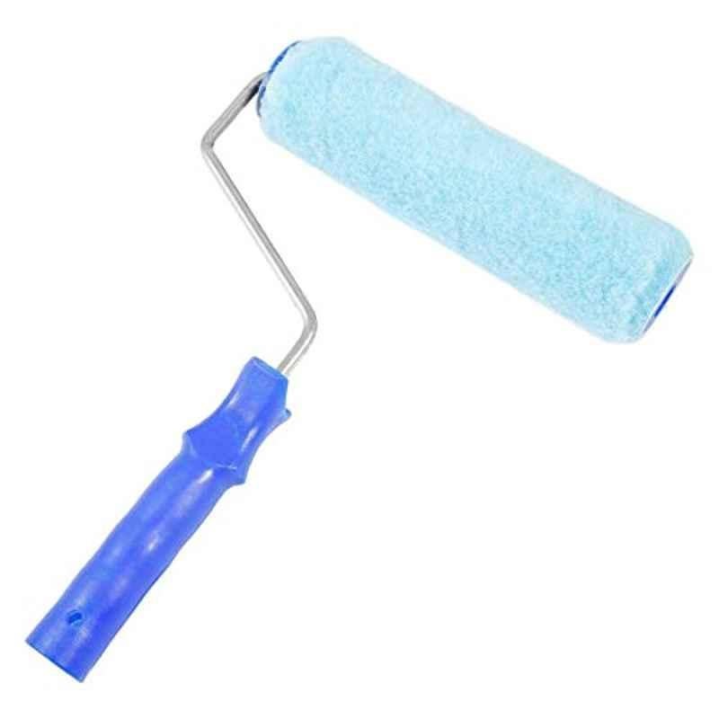 9 inch Wool Blue Paint Roller with Plastic Handle